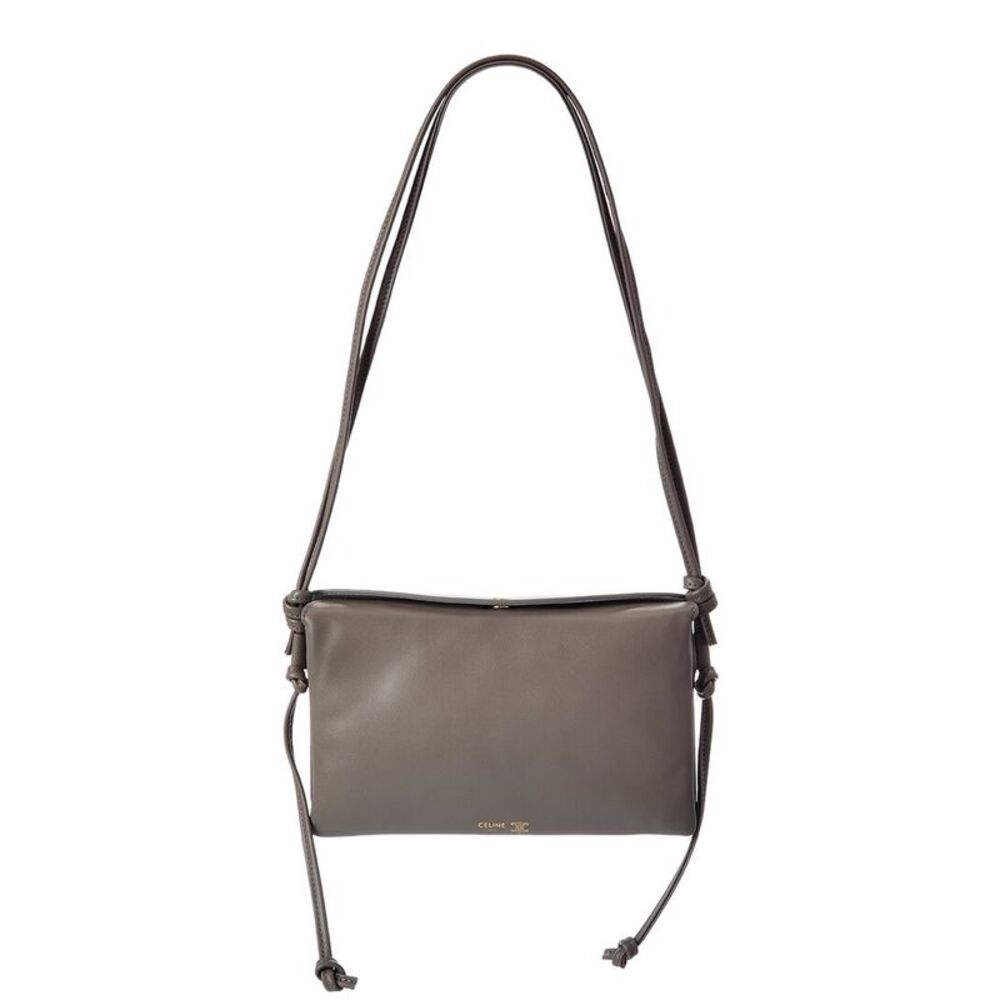 Celine Trio Flap Leather Shoulder Bag